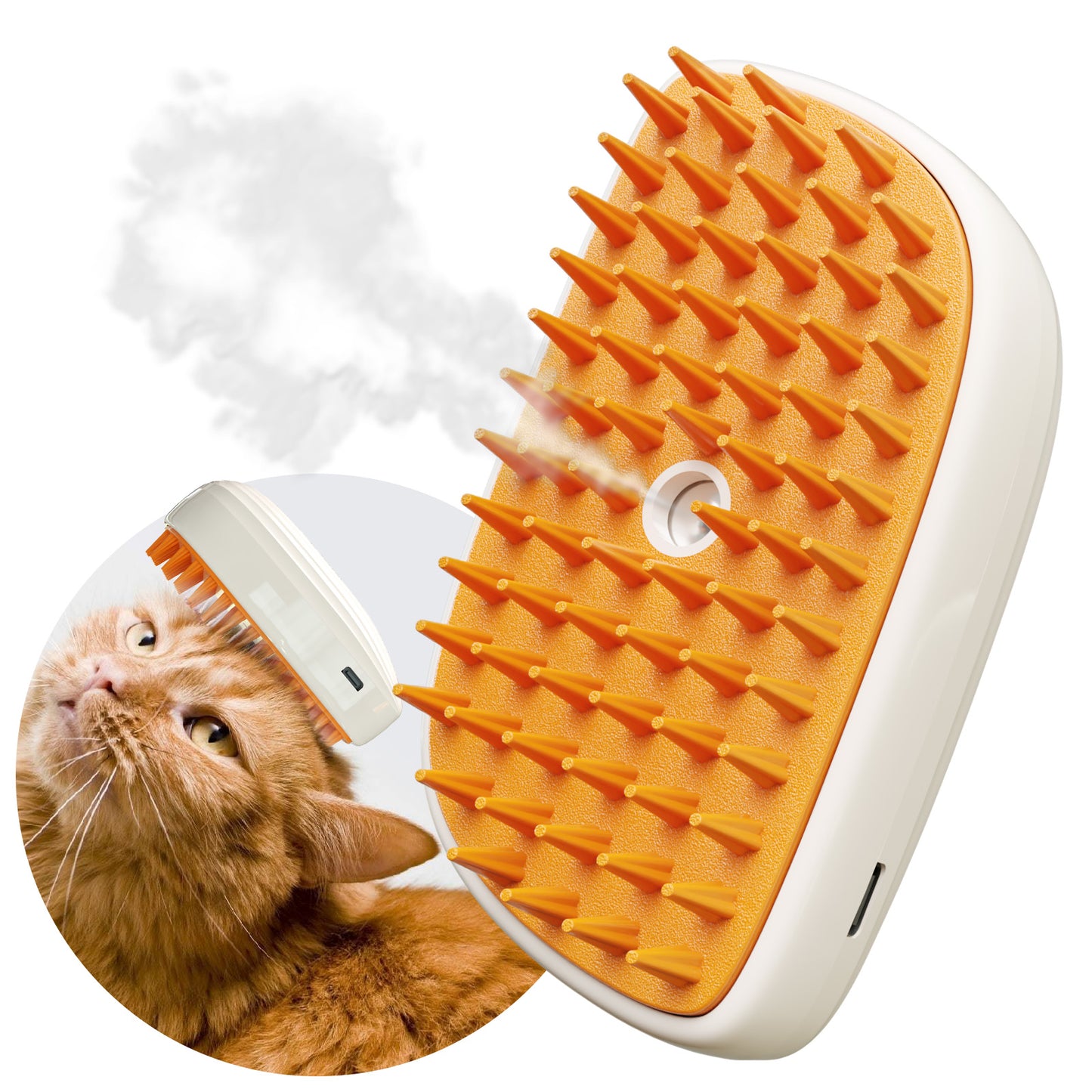 Dog Steam Brush,  Hair Removal, Spa Steamer